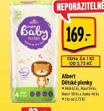 Albert Dětské plenky nabídka