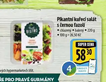 Albert Pikantní kuřecí salát s černou fazolí nabídka