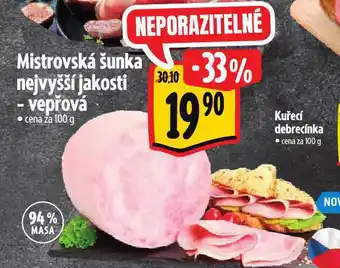 Albert Mistrovská šunka nabídka