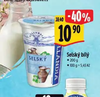 Albert Hollandia selský jogurt nabídka