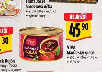 Albert Viva maďarský guláš nabídka