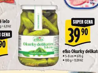 Albert Efko okurky delikates nabídka