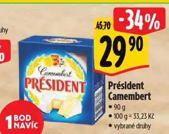 Albert Président camembert nabídka