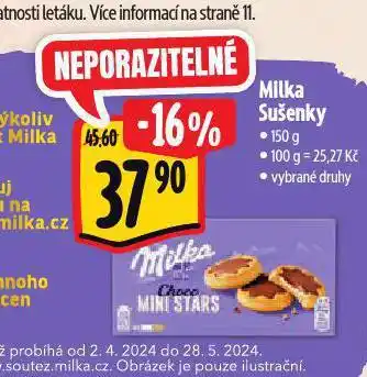 Albert Milka sušenky nabídka