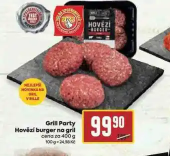 Billa Hovězí burger na gril nabídka