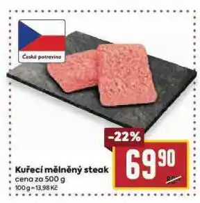 Billa Kuřecí mělněný steak nabídka