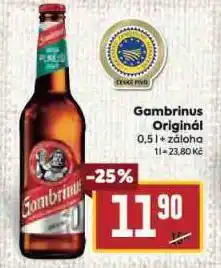 Billa Pivo gambrinus nabídka