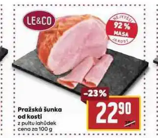 Billa Pražská šunka od kosti nabídka