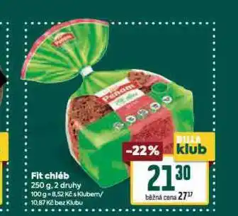 Billa Fit chléb nabídka