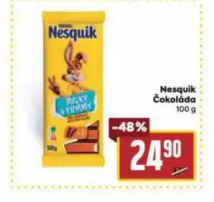 Billa Nesquik čokoláda nabídka