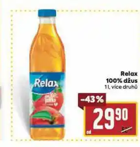 Billa Relax 100% džus nabídka