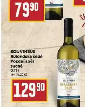 Billa Sol vineus rulandské šedé nabídka