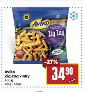 Billa Aviko zig zag vlnky nabídka
