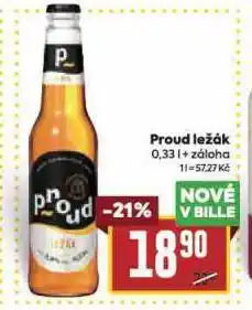 Billa Pivo proud ležák nabídka