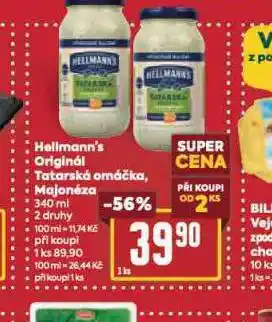 Billa Hellmann's tatarská omáčka nabídka