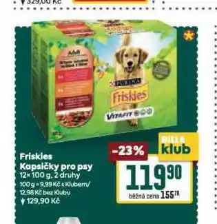 Billa Friskies kapsičky pro psy nabídka