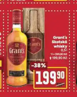 Billa Grant's triple wood whisky nabídka