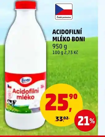 Penny Market ACIDOFILNÍ MLÉKO BONI nabídka