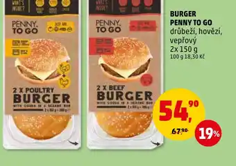 Penny Market BURGER PENNY TO GO nabídka