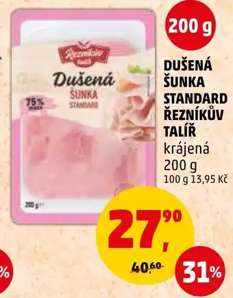 Penny Market DUŠENÁ ŠUNKA STANDARD ŘEZNÍKŮV TALÍŘ nabídka