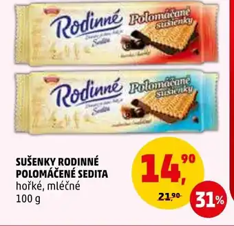 Penny Market SUŠENKY RODINNÉ POLOMÁČENÉ SEDITA nabídka