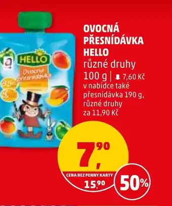 Penny Market OVOCNÁ PŘESNÍDÁVKA HELLO nabídka