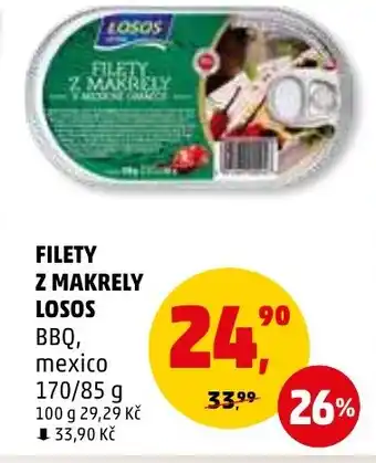Penny Market FILETY Z MAKRELY LOSOS nabídka