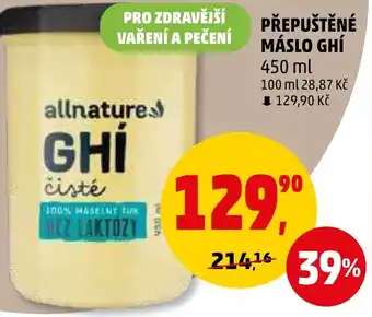 Penny Market PŘEPUŠTĚNÉ MÁSLO GHÍ nabídka