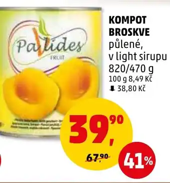Penny Market KOMPOT BROSKVE nabídka