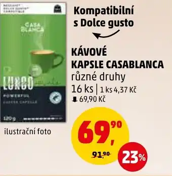 Penny Market KÁVOVÉ KAPSLE CASABLANCA nabídka