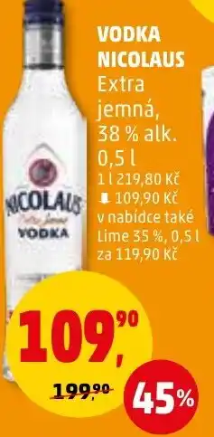 Penny Market VODKA NICOLAUS 0.5L nabídka