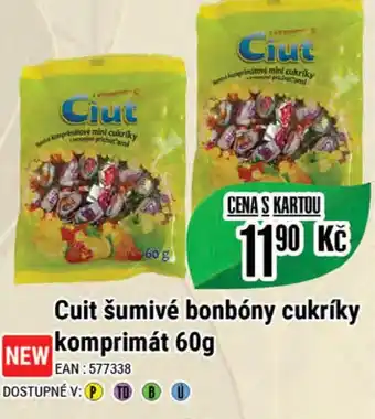 Tamda Foods Cuit šumivé bonbóny cukríky komprimát 60g nabídka