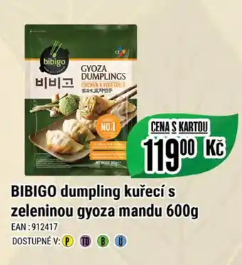 Tamda Foods BIBIGO dumpling kuřecí s zeleninou gyoza mandu 600g nabídka