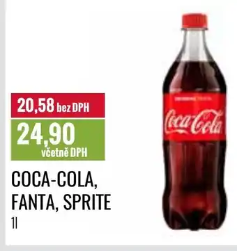 Ratio COCA-COLA, FANTA, SPRITE 1L nabídka