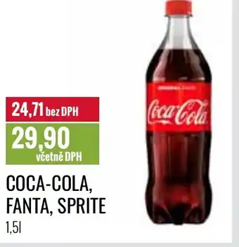 Ratio COCA-COLA, FANTA, SPRITE 1.5L nabídka