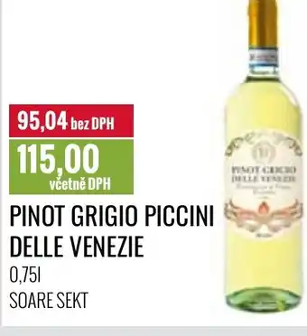 Ratio PINOT GRIGIO PICCINI DELLE VENEZIE 0.75L nabídka