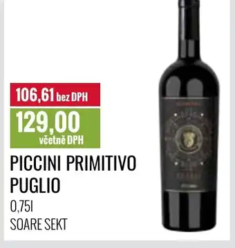 Ratio PICCINI PRIMITIVO PUGLIO 0,75L nabídka