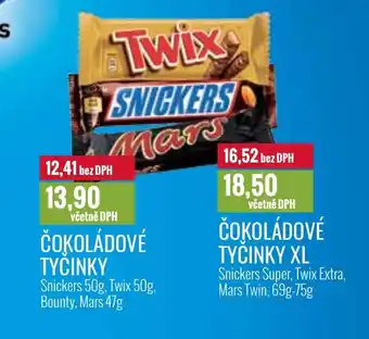 Ratio ČOKOLÁDOVÉ TYČINKY nabídka