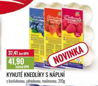 KYNUTÉ KNEDLÍKY S NÁPLNÍ