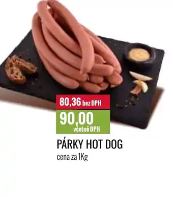 Ratio PÁRKY HOT DOG nabídka