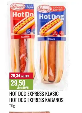 Ratio HOT DOG EXPRESS KLASIC HOT DOG EXPRESS KABANOS nabídka