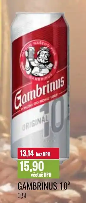 Ratio GAMBRINUS 10° 0.5L nabídka