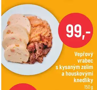 Globus Vepřový vrabec s kysaným zelím a houskovými knedlíky nabídka