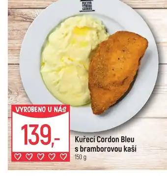 Globus Kuřecí Cordon Bleu s bramborovou kaší nabídka