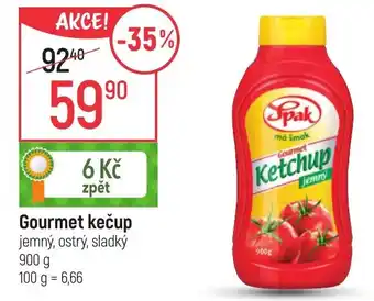 Globus Gourmet kečup nabídka