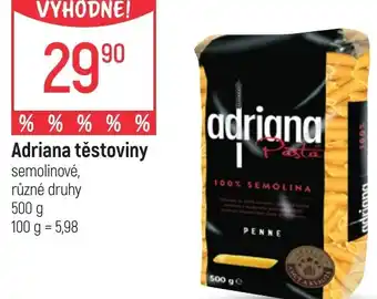 Globus Adriana těstoviny nabídka