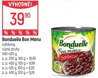 Globus Bonduelle Bon Menu nabídka