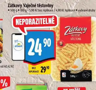 Albert Zátkovy vaječné těstoviny nabídka
