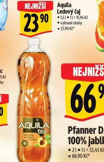 Albert Aquila ledový čaj nabídka