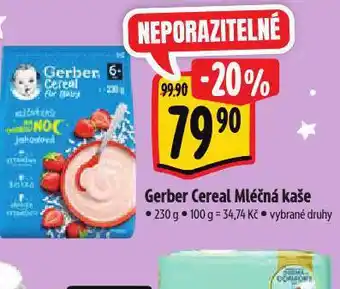 Albert Gerber cereal mléčná kaše nabídka